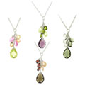 Sterling Silver CZ Drop Necklace