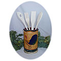 Classic Rooster Hand-painted Kitchen Accessories Set