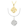 Sterling Silver Vintage Style CZ Pendant