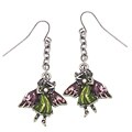 Playful Fairy Pewter Dangle Earrings