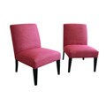 Sheadon Metallic Hot pink Accent Chairs (Set of 2)