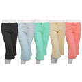 Tulle Straight Leg Capri Pant with Side Pocket
