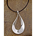 Sterling Silver Open Tear Drop Pendant (Mexico)