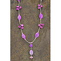 Simulated Sugulite Oval Necklace (USA)