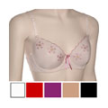 Mopas Embroidered Demi Bra Set (6 pack)