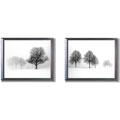Wellman Winter Trees 2-piece Framed Canvas Set