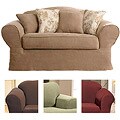 Suede Supreme Washable Loveseat Slipcover