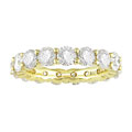 18k Yellow Gold 5ct TDW Diamond Full Eternity Band