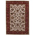 Hand-tufted Rajaji Cream Wool Rug (5' x 8')