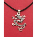Thai Silver Dragon Pendant with Necklace (China)