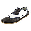 Dolce & Gabanna Men's Leather Oxfords w/ Denim Trim