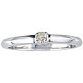 10k White Gold 1/16ct TDW Diamond Promise Ring (K,I2)