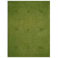 Hand-tufted Green Leaves Wool Rug (8' x 10'6)