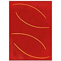 Hand-tufted Regina Red Wool Rug (5' x 8')