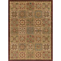 Hand-tufted Soma Burgundy Wool Rug (5' x 7'6)