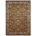 Hand-tufted Kamela Brown Wool Rug (8' x 10'6)