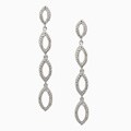 Sterling Silver Diamond Drop Earrings