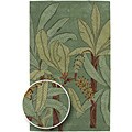 Hand-tufted Green Orchard Runner Rug (2'6 x 14')