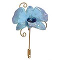 Forever Blue Natural Orchid Gold-plated Stickpin (Thailand)