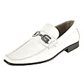 Dolce & Gabanna Men's White Leather Loafers