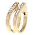 14k Yellow Gold and Diamonds Estate Rings Set