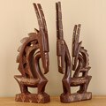 Hand-carved Chiwara Set (Ghana)