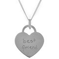 Sterling Silver Tween Best Friend Necklace