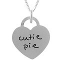 Sterling Silver Tween Cutie Pie Necklace