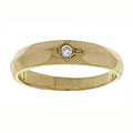 14k Yellow Gold Diamond Baby Ring