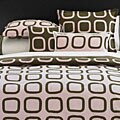 Block Party Pink/ Brown Decorative Pillow Set