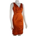 Donna Ricco Petite Sleeveless Stretch Satin Dress