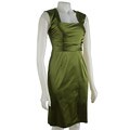 Donna Ricco Petite Cap Sleeve Stretch Satin Dress
