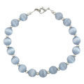Dove Gray Tiger's Eye & Silver Bracelet