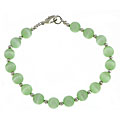 Silver Spring Green Tiger's Eye Bracelet