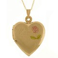 14k Gold Mom Locket Necklace