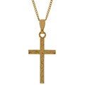 Goldfilled Engraved Cross Necklace