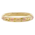Goldfilled Engraved Bangle Bracelet