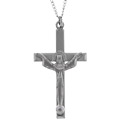 Sterling Silver Risen Engraved Crucifix Pendant