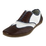 Dolce & Gabbana Leather Oxfords with Denim Trim