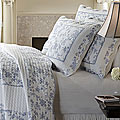 Jouy Toile Blue Quilt Set