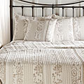 Anastasia Toile Linen Quilt Bedding Set