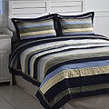 Ocean Striped Quilt Set