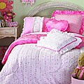 Pretty in Pink Comforter Bedding Ensemble (Twin)