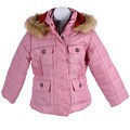 Hilary Duff Girl's Nylon Parka with Faux Fur Hood