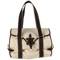 Celine Satchel Bag with Flap Closure