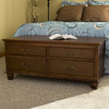 Windsor 4-drawer Walnut Storage Bench