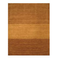 Loom-knotted Yukon Light Brown Wool Rug (9' x 12')