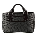 Celine Gray Logo Jacquard Boogie Tote Bag