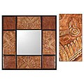 Herons Leather Mirror (Peru)