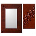 Brown Shoelaces Leather Mirror (Peru)